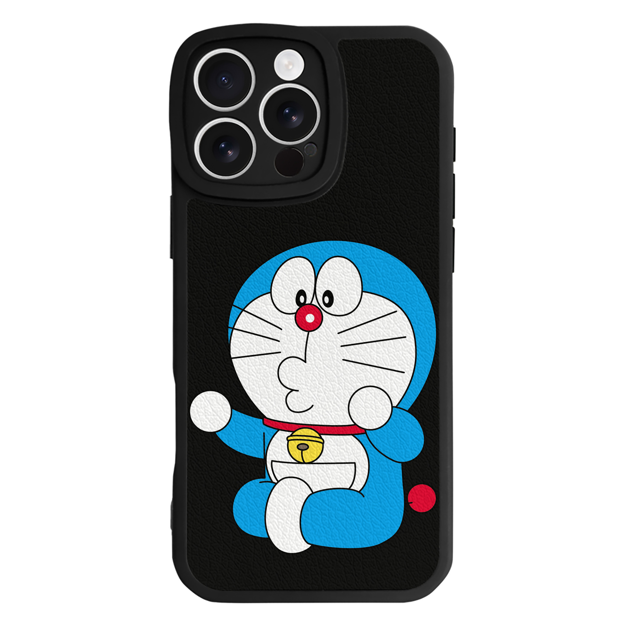 （画像用） ドラえもん Doraemon 【iPhone 16シリーズ対応】シリコンスマホケース（レザー調） 材質：シリコン